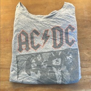 AC/DC Graphic T-Shirt in Gray